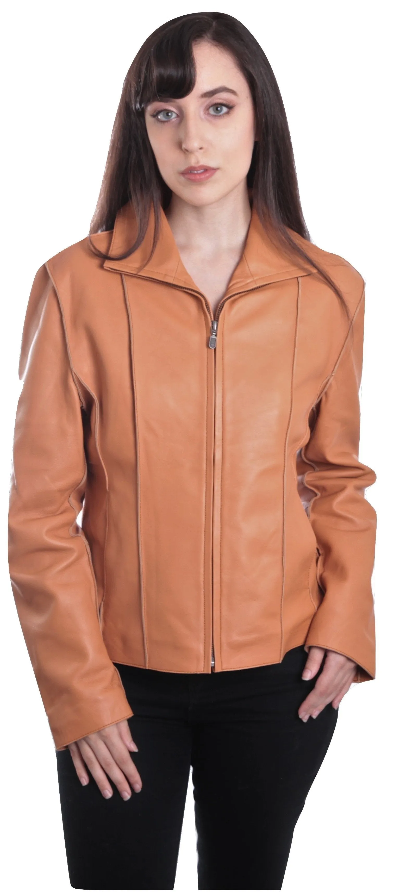 Aaliya Womens Sheepskin Leather Jacket - Discounted!