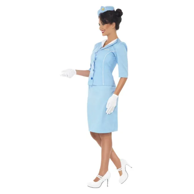 Air Hostess Costume, Blue