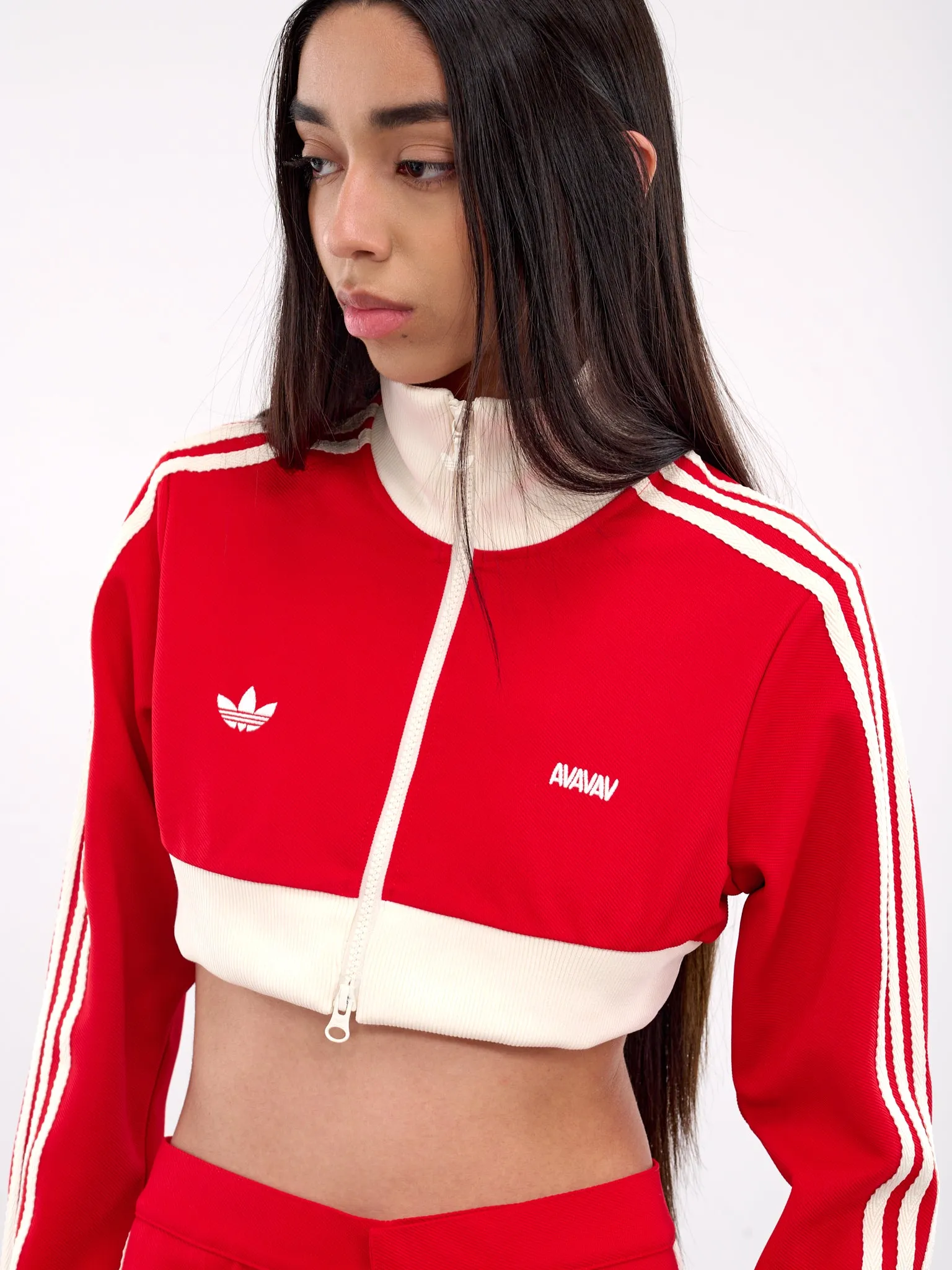 AVAVAV Cropped Track Jacket (JG8784-BETTER-SCARLET)