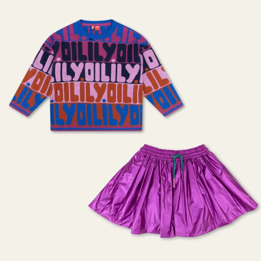 AW24 Oilily Girls Kloud Purple Jumper