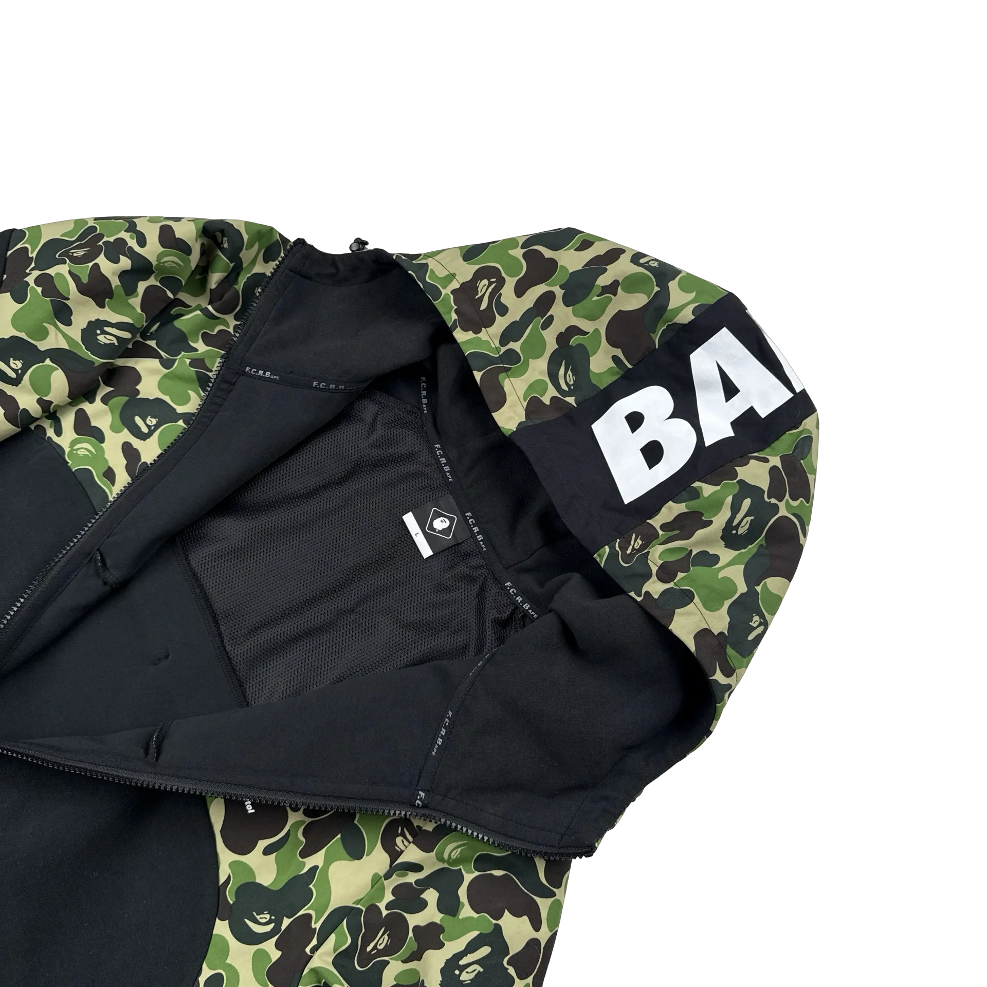 BAPE FCRB Bristol Spellout Track Jacket - Large