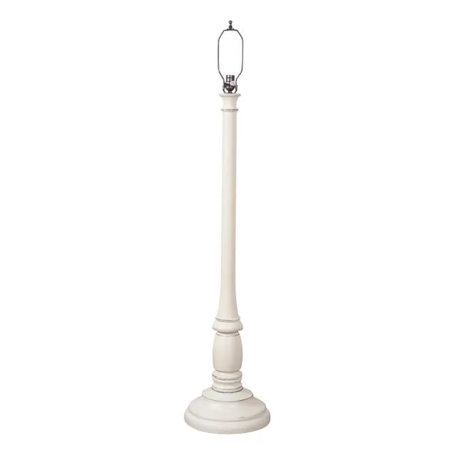 Brinton House Floor Lamp Base in Rustic White