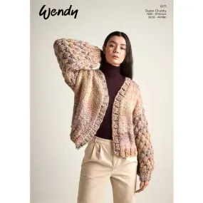 Bubble Sleeve Jacket in Wendy Husky Super Chunky