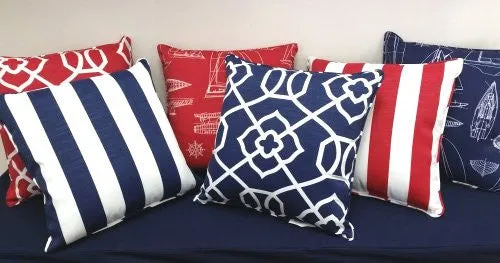 Cabana Stripe Indoor/Outdoor Poly Accent Pillows