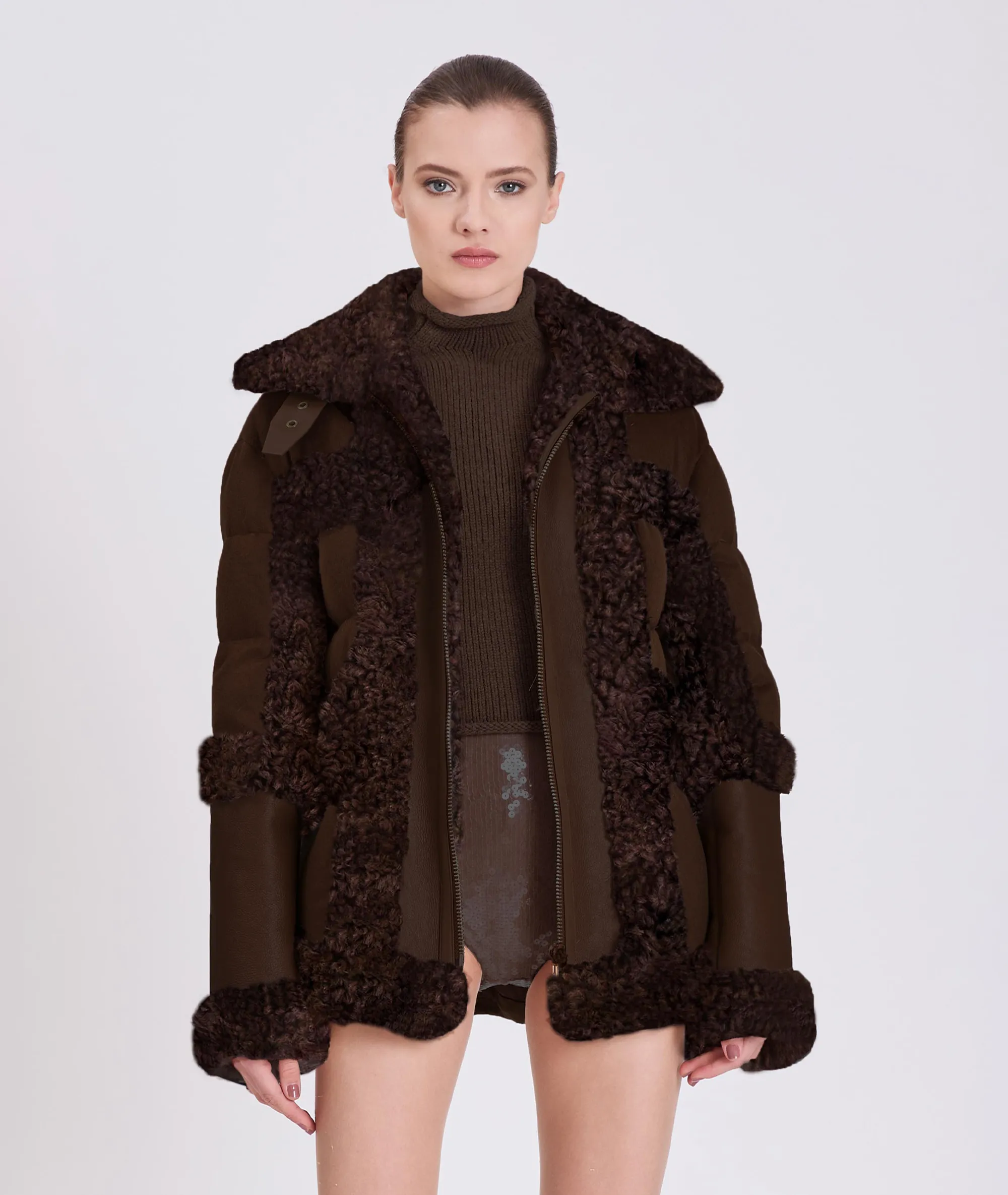 CALISTA CASHMERE | CASHMERE SHEARLING JACKET