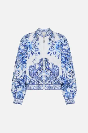 Camilla Bomber Jacket With Shired Cuff - Glaze And Glaze