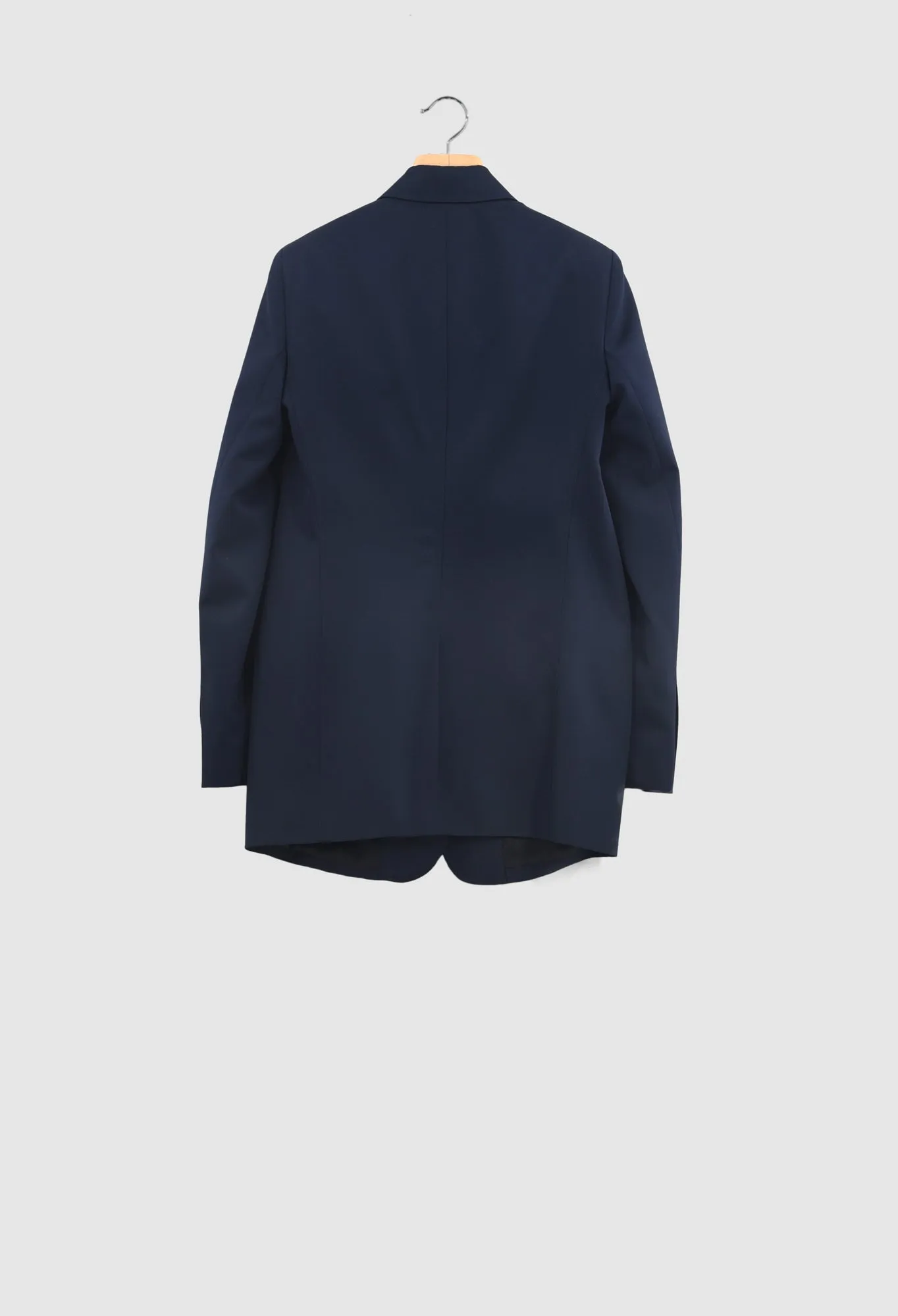 CHOPIN - Organic Wool Gabardine Three Button Blazer Jacket in Navy