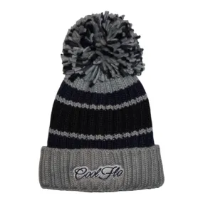 Chunky Bobble Hat - Basalt Blue