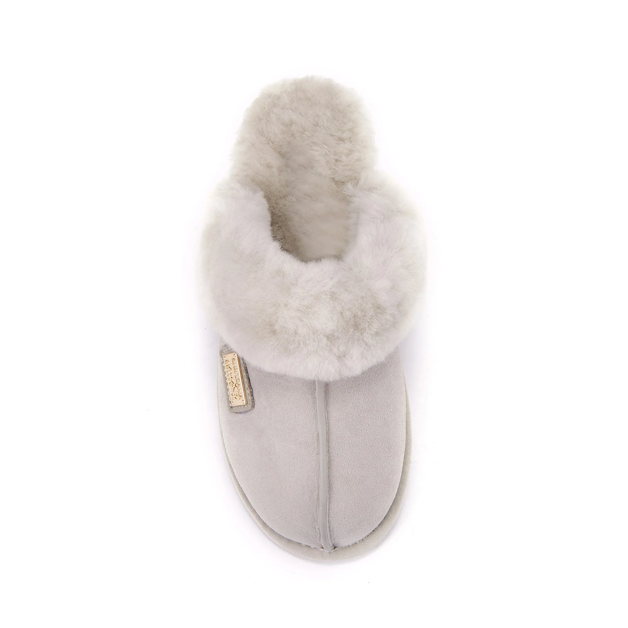 CLOSED MULE ICE GRAY