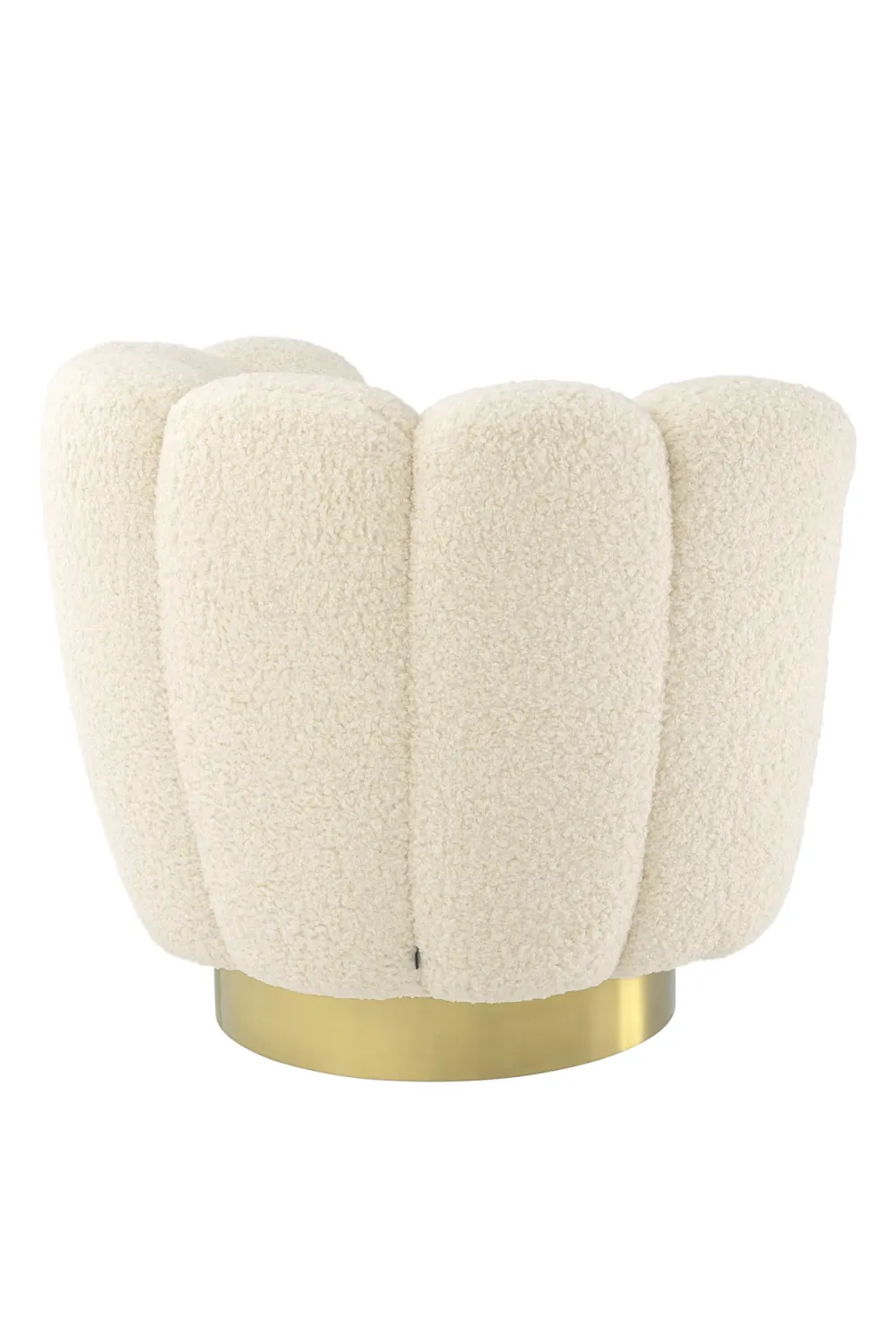 Cream Scalloped Swivel Chair | Eichholtz Mirage