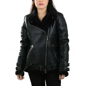 Dakota Johnson Shearling Leather Jacket