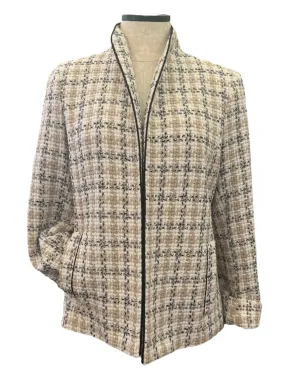 E&F Shaped Jacket - Ivory Tweed