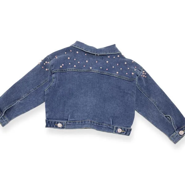 Embellished Denim Jacket for girls