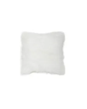 ENVILLE-Cashmere Shearling Pillow in Winter White