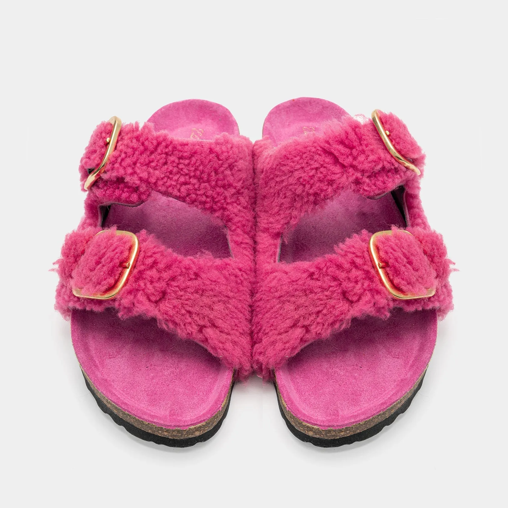 FLORENCE - Slipper in fuchsia sheepskin