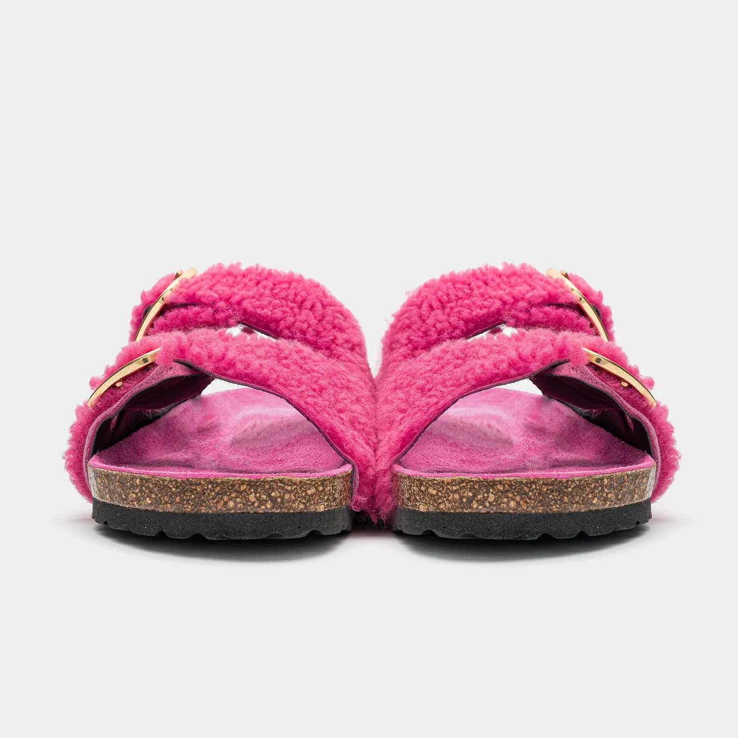 FLORENCE - Slipper in fuchsia sheepskin