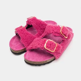 FLORENCE - Slipper in fuchsia sheepskin