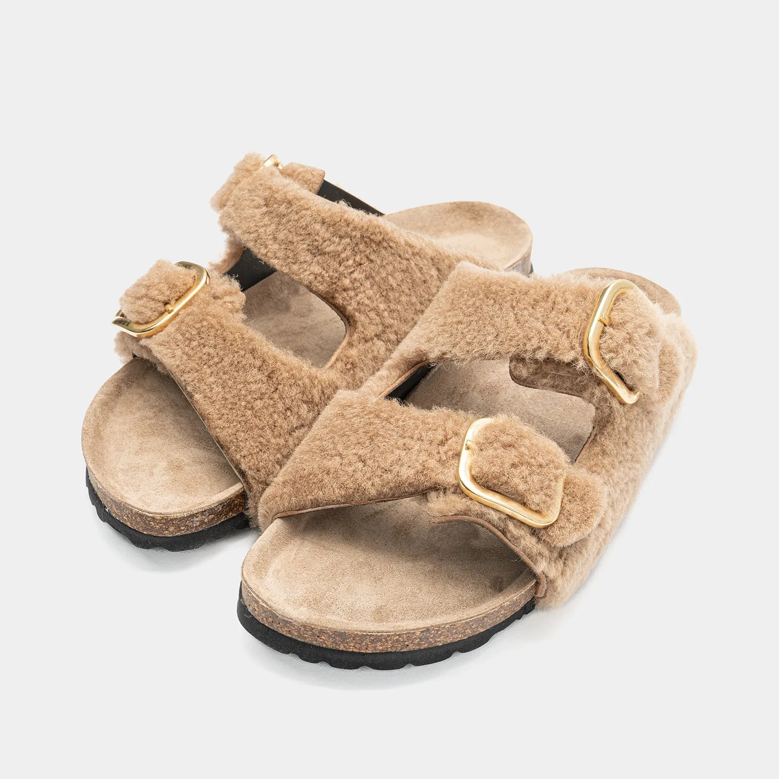 FLORENCE - Slipper in Montone Beige