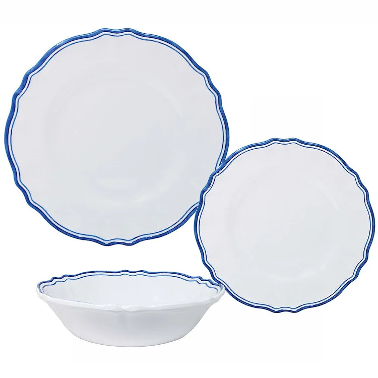 French Country Bleu Melamine Dinnerware Set