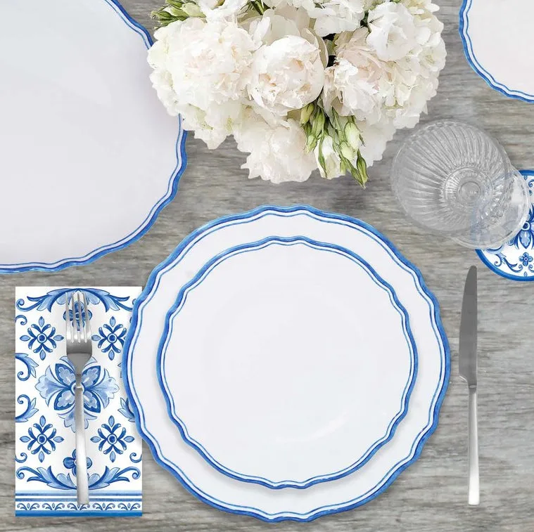 French Country Bleu Melamine Dinnerware Set