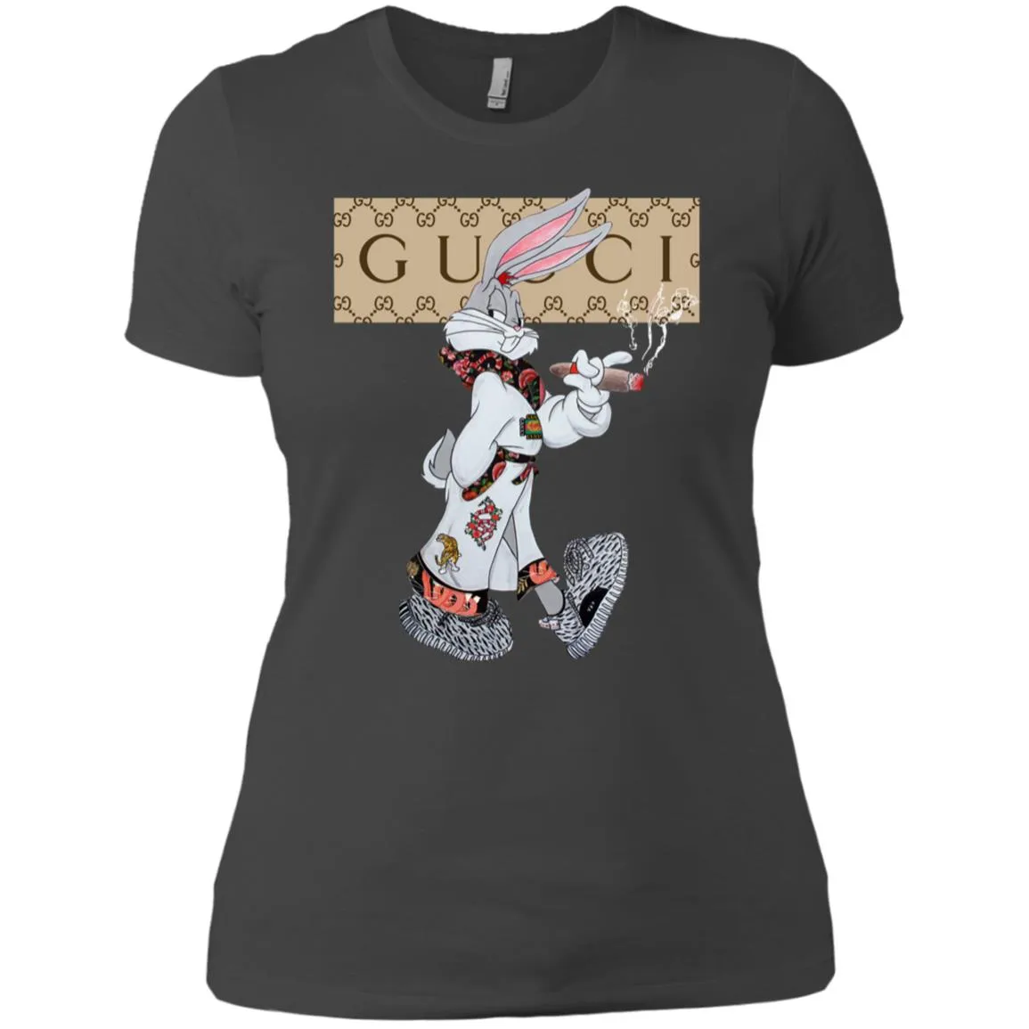 Gucci Rabbit Smoking Tshirt Women Cotton T-Shirt