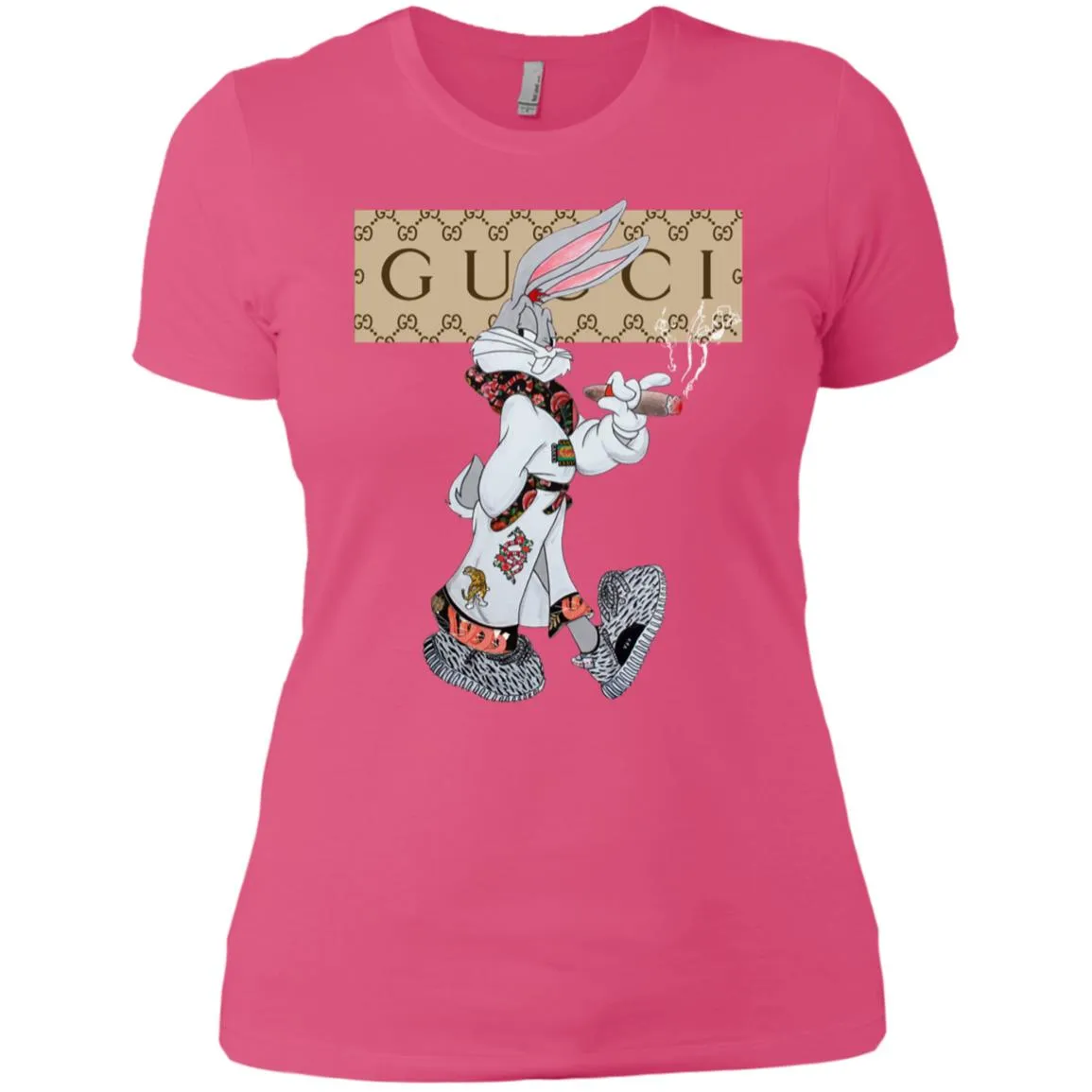 Gucci Rabbit Smoking Tshirt Women Cotton T-Shirt