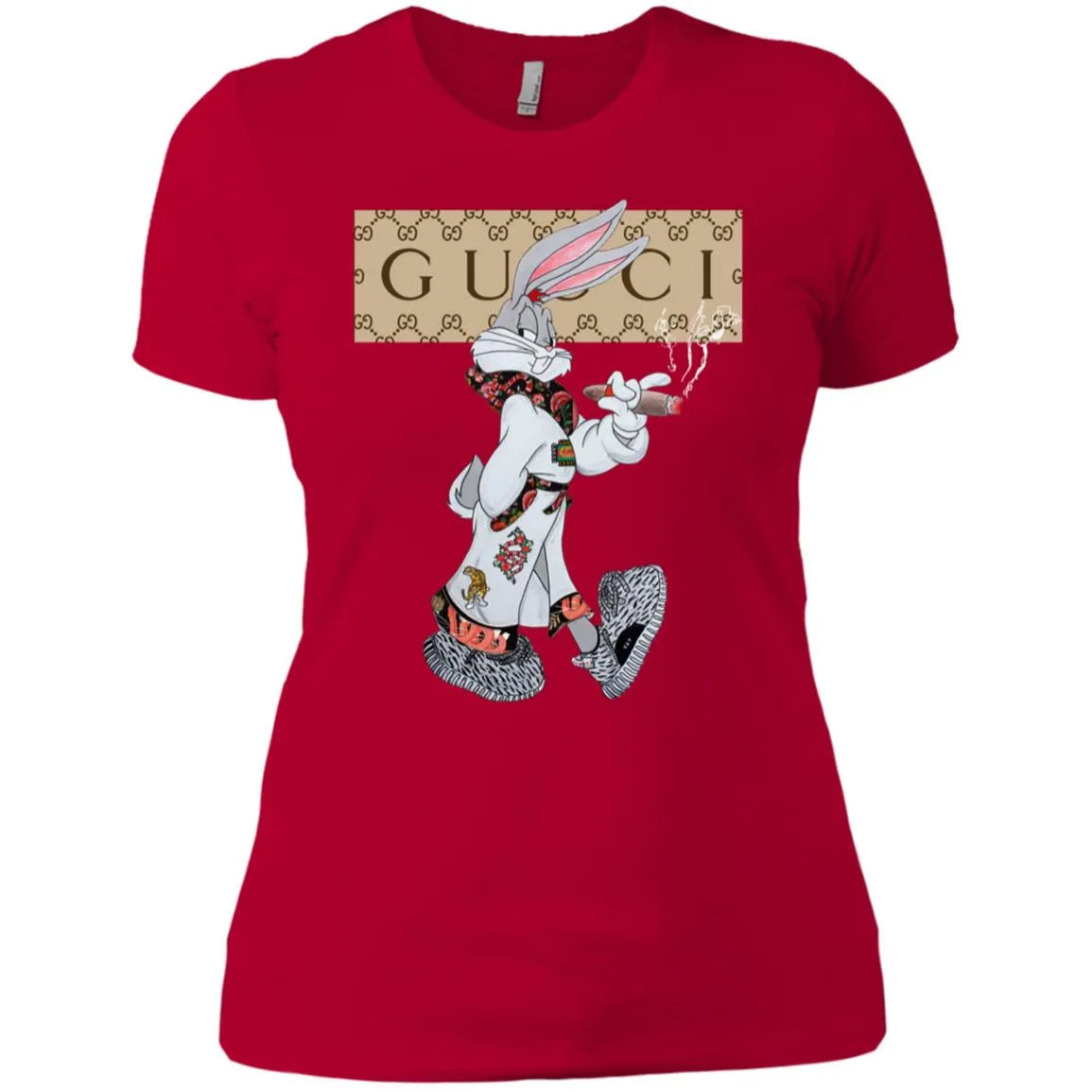 Gucci Rabbit Smoking Tshirt Women Cotton T-Shirt