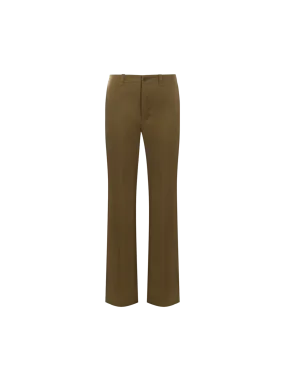 High-Waist Twill Pants