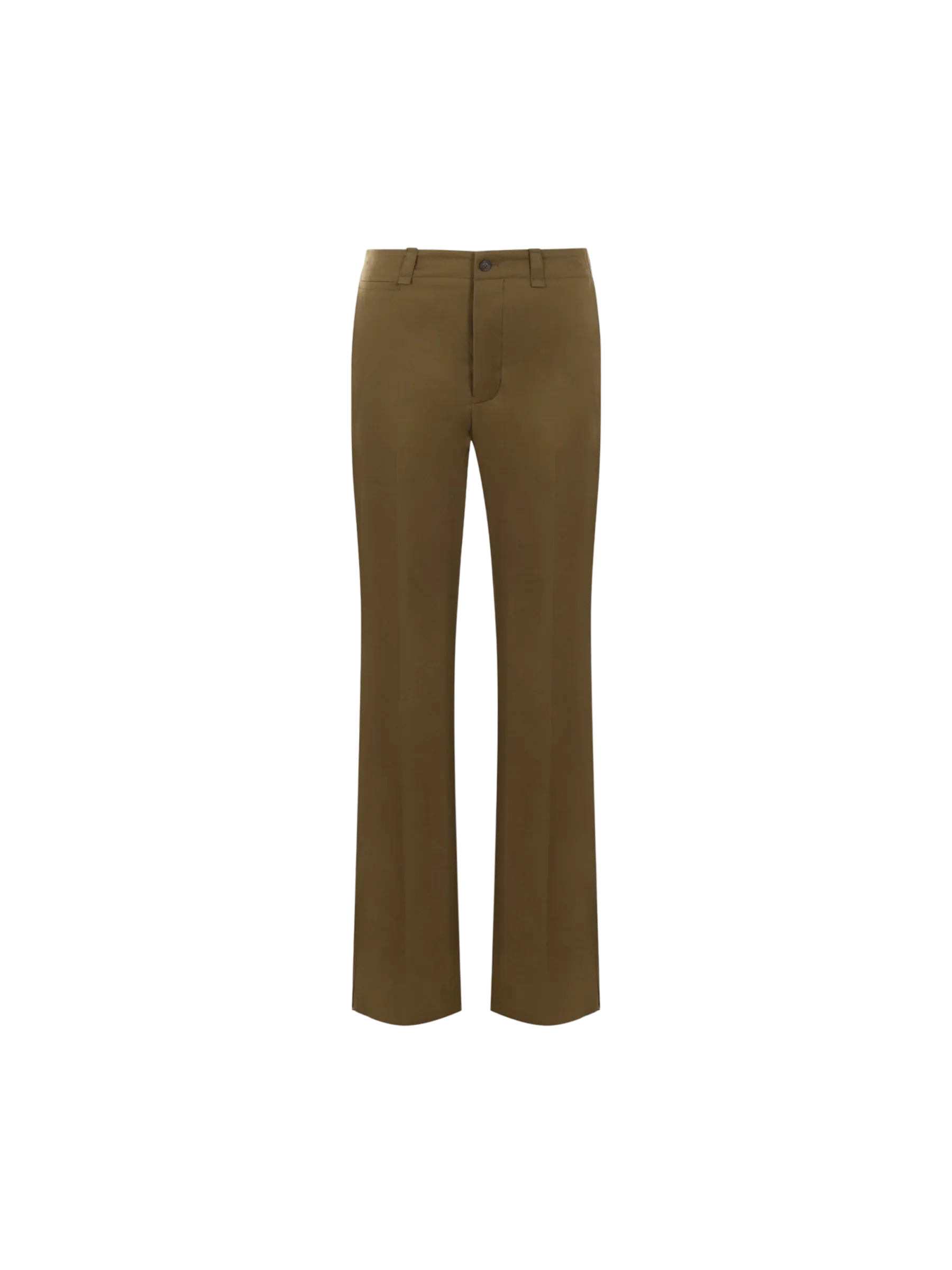 High-Waist Twill Pants