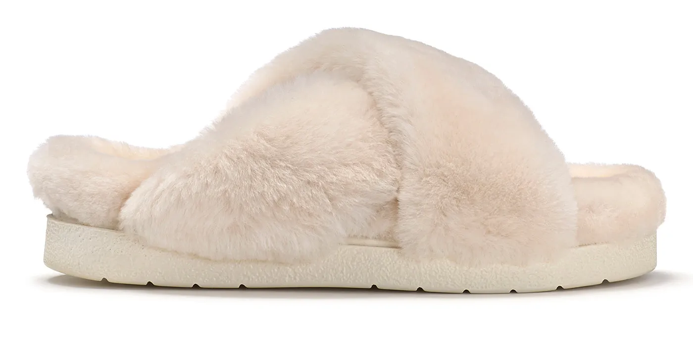 Inuikii Classic Shearling Slipper in Beige