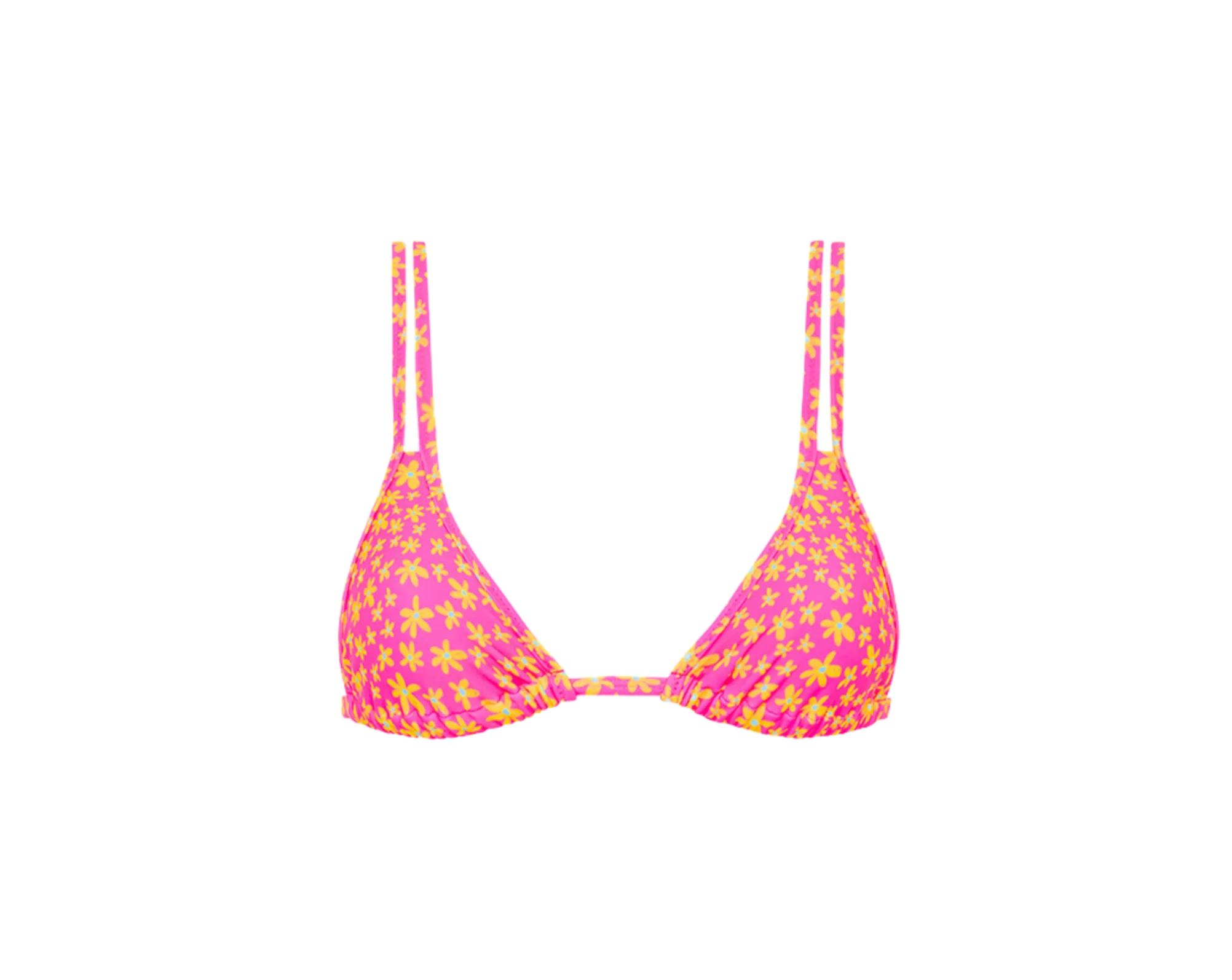 Kulani Kinis Twin Strap Bralette Bikini Top - Berry Blush