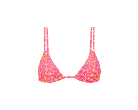 Kulani Kinis Twin Strap Bralette Bikini Top - Berry Blush