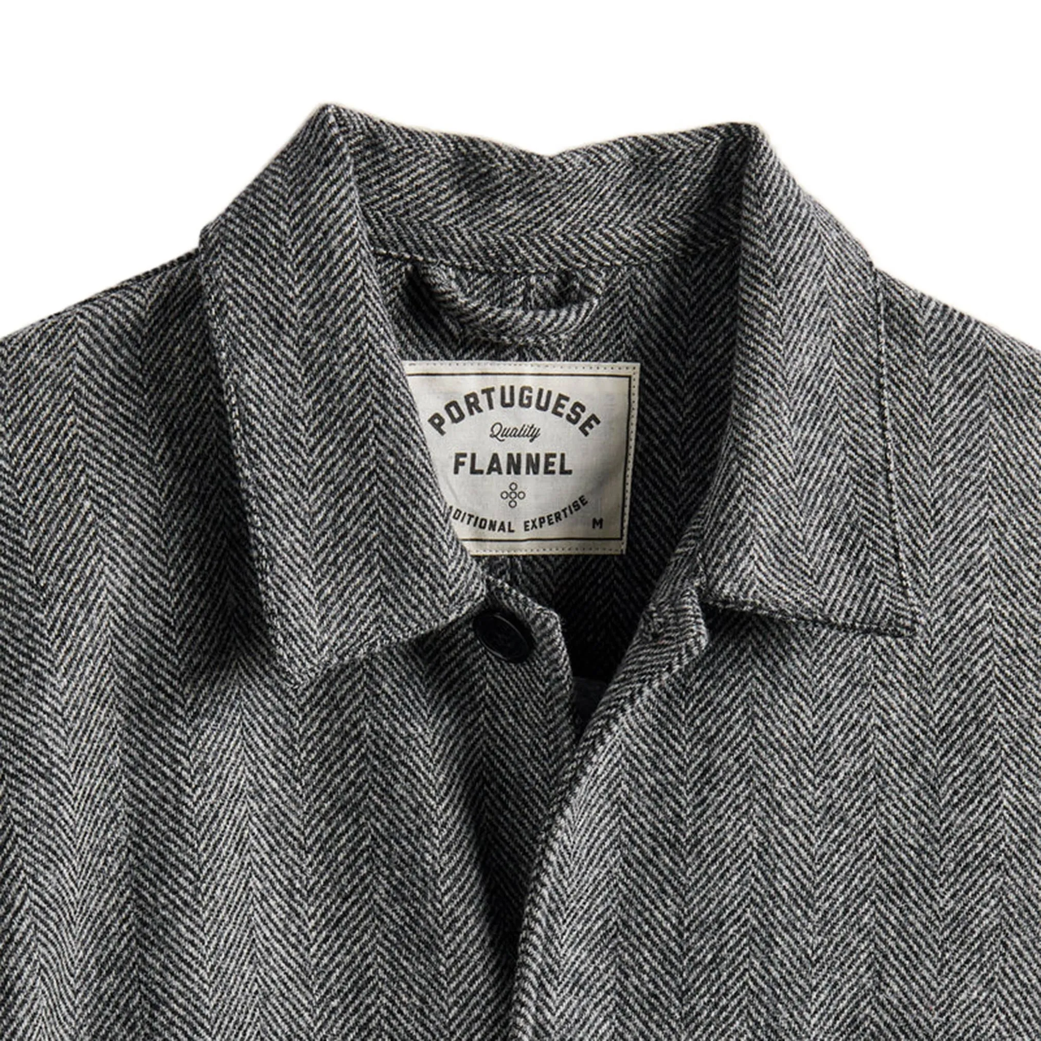 Labura in Grey Herringbone Wool