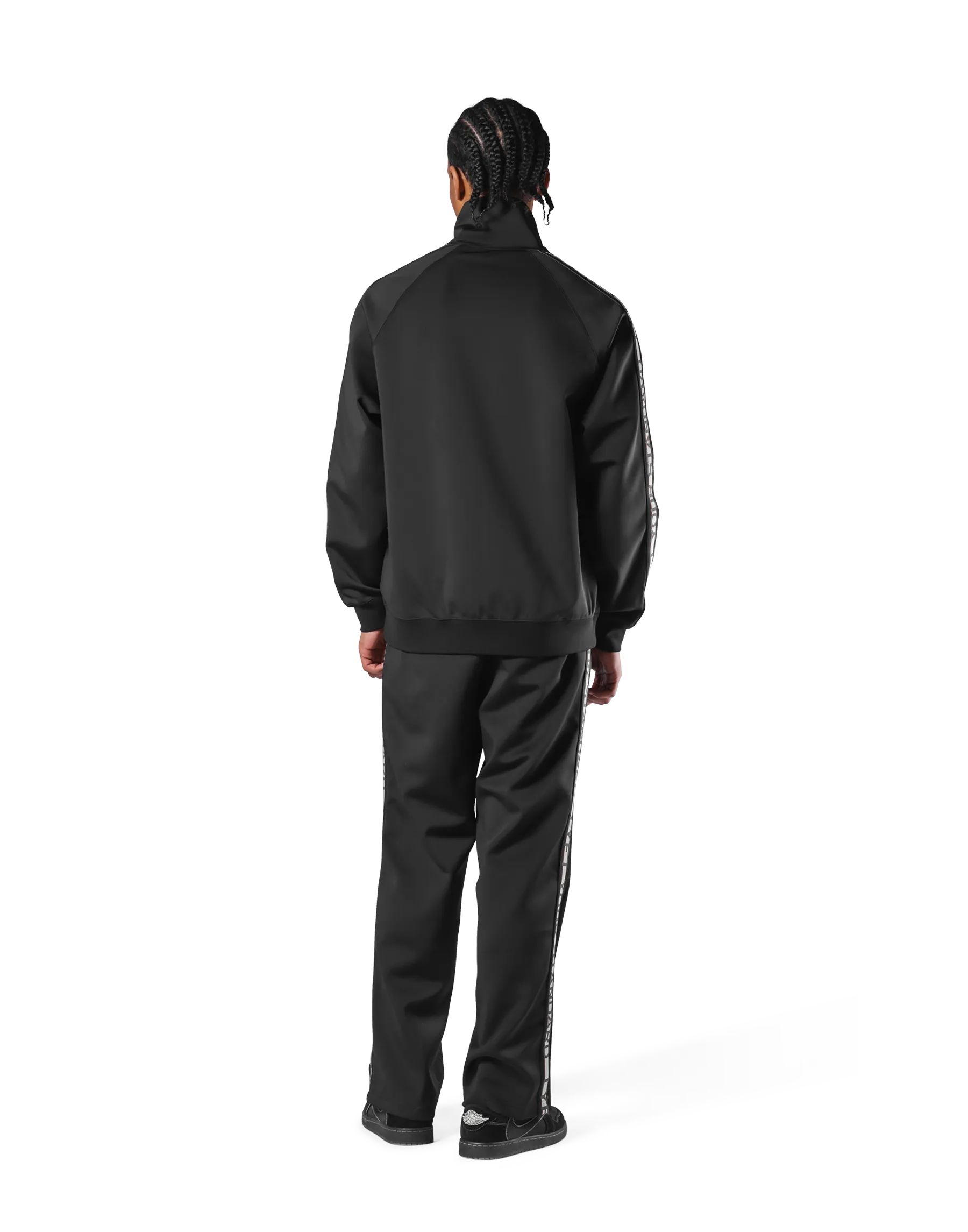 Logo Line Track Jacket - Black