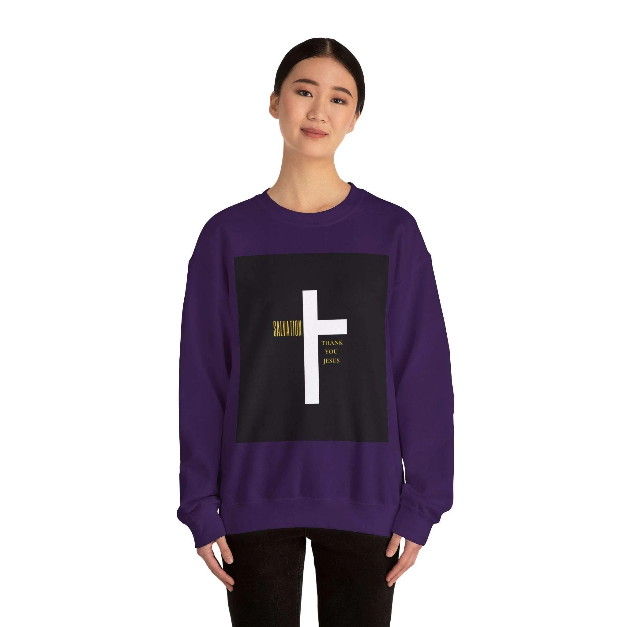 Long Sleeve Salvation Thank You Jesus Sweatshirt