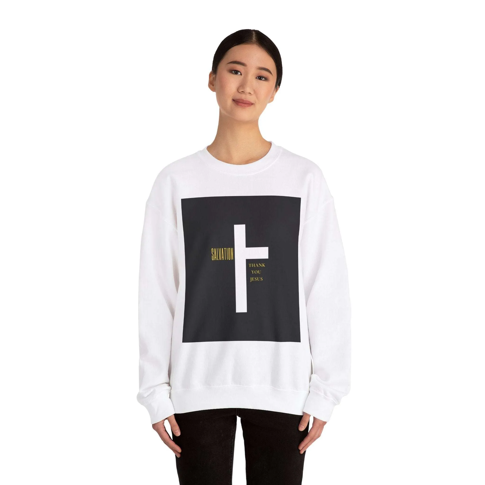 Long Sleeve Salvation Thank You Jesus Sweatshirt