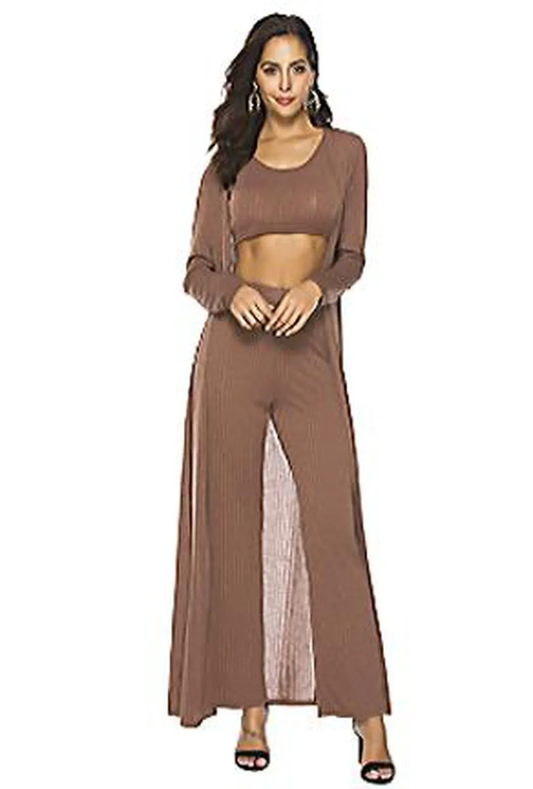 LOREN - 3 PIECE PANT & ROBE SET