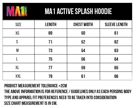 MA1 Active Splash Hoodie