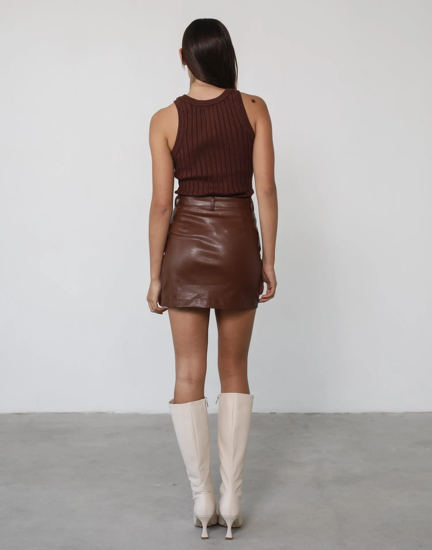 Mae Tank Top (Brown)