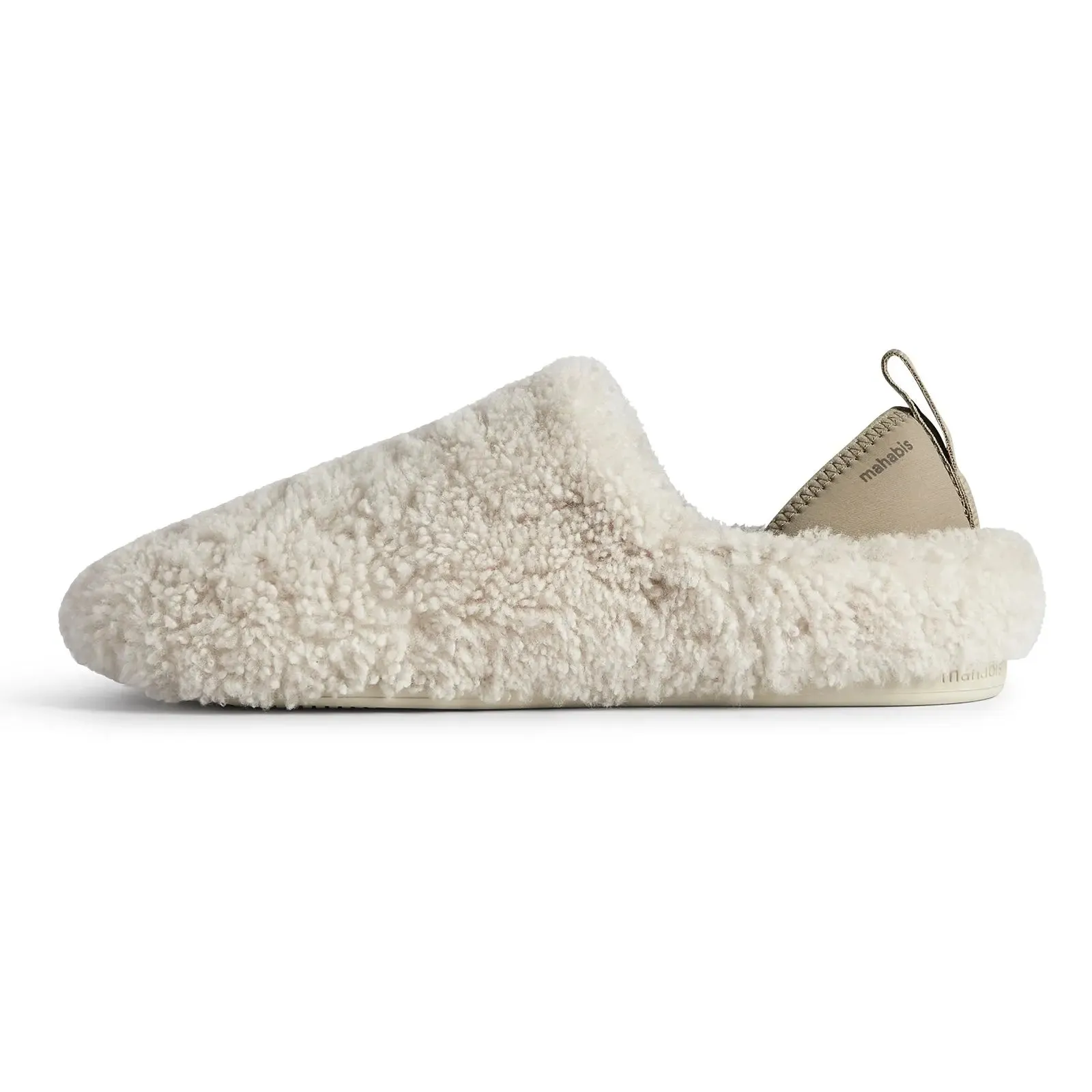 mahabis meribel in natural shearling