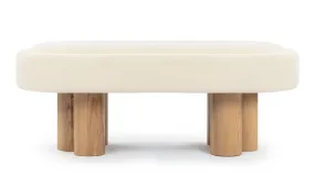 Melbourne - Melbourne Bench, White Teddy and Natural Ash