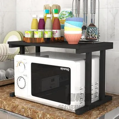 Microwave oven rack kitchen shelf 2 layer storage rack oven shelf double storage shelf kitchen supplies