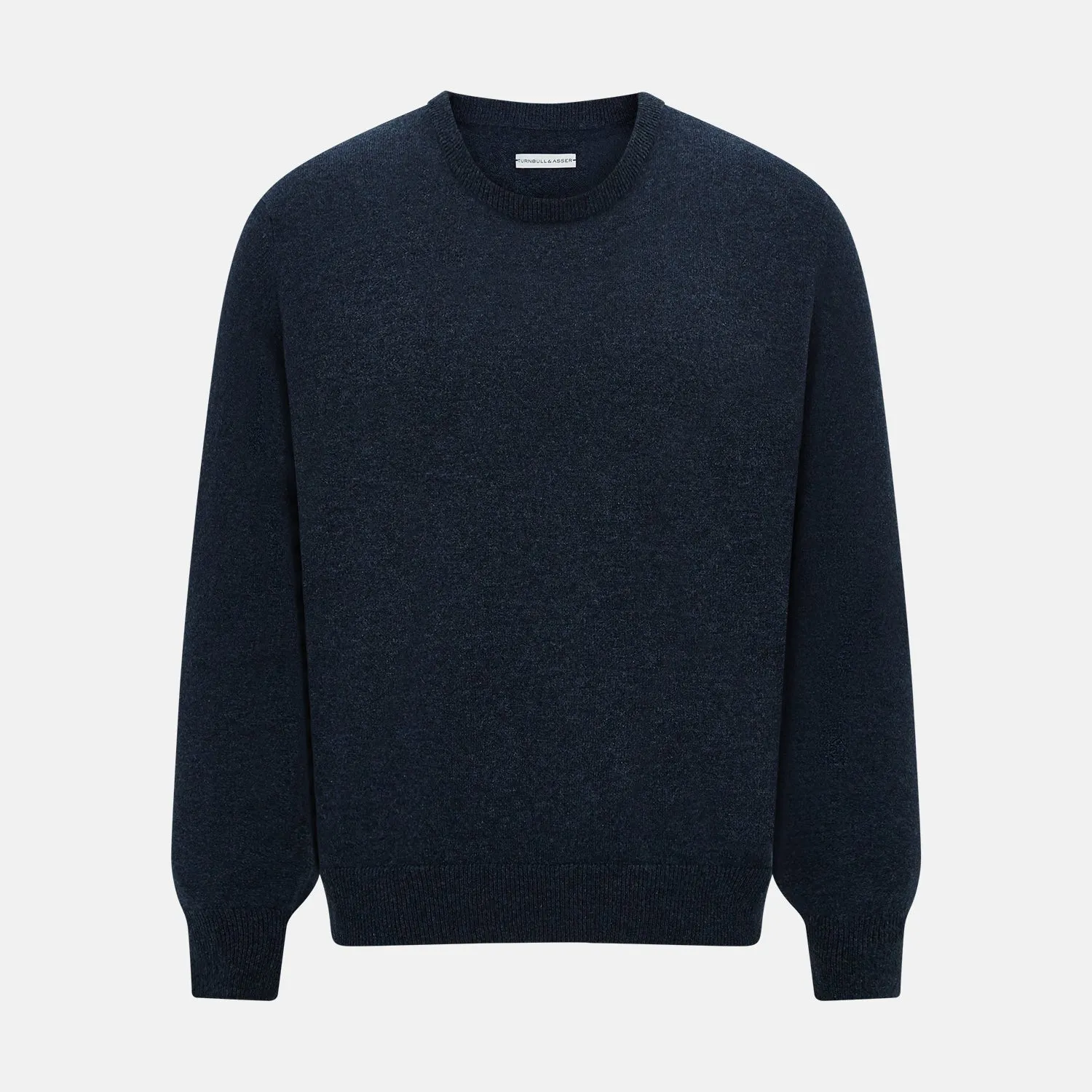 Midnight Blue Cashmere Round Neck Jumper