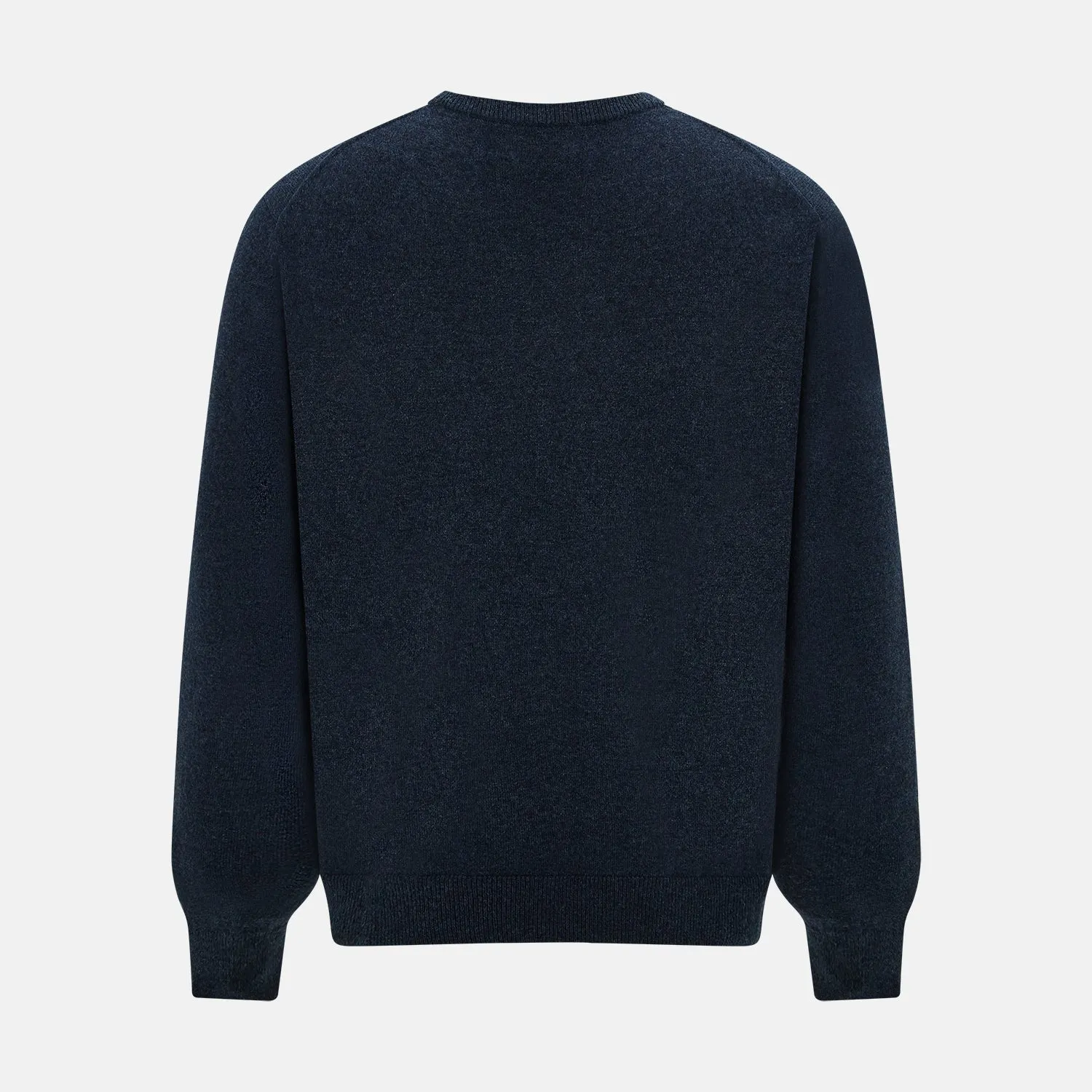 Midnight Blue Cashmere Round Neck Jumper