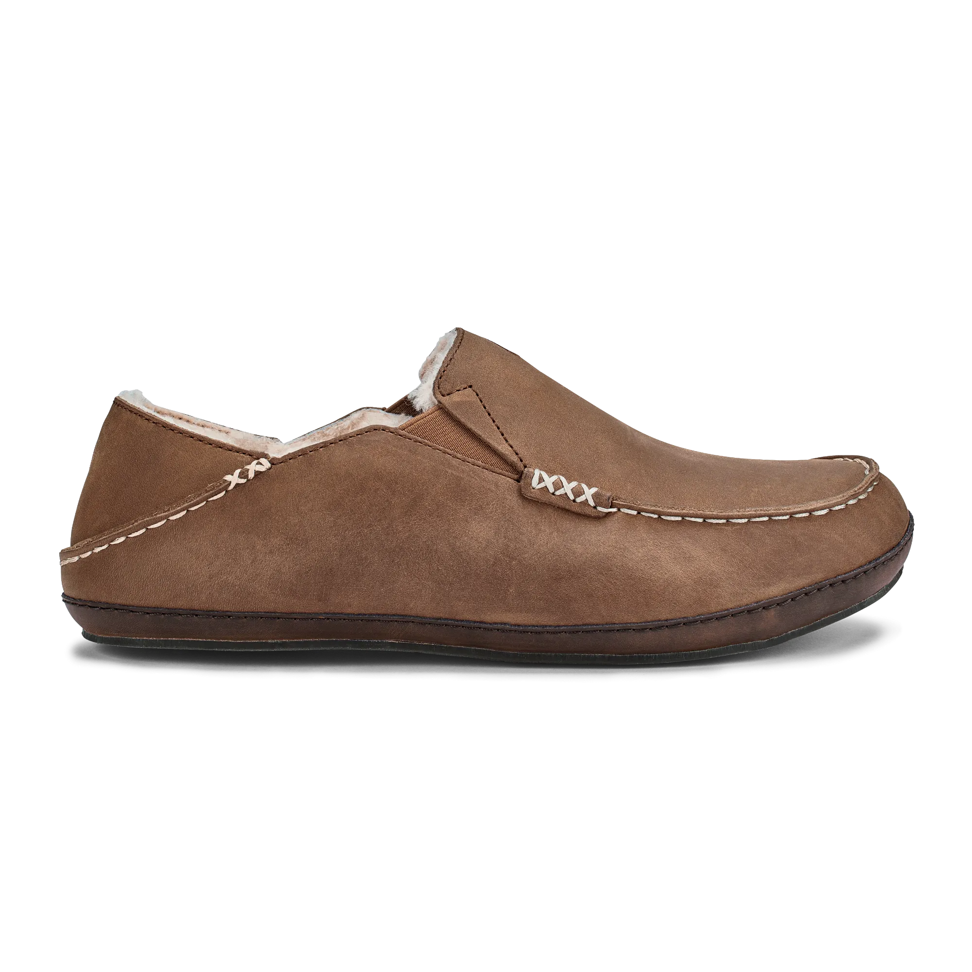 Moloā Slipper - Toffee / Dark Wood