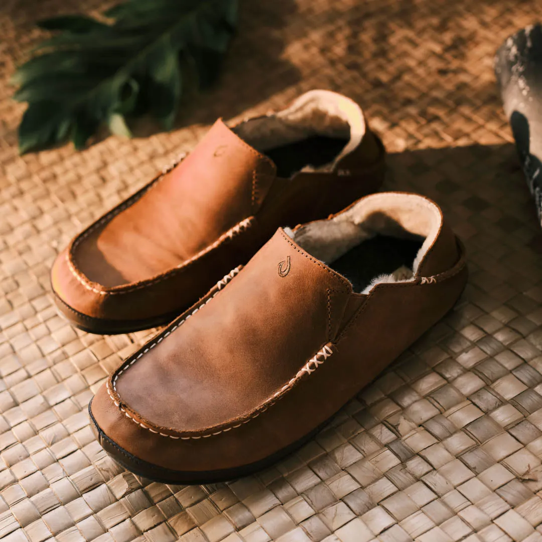 Moloā Slipper - Toffee / Dark Wood