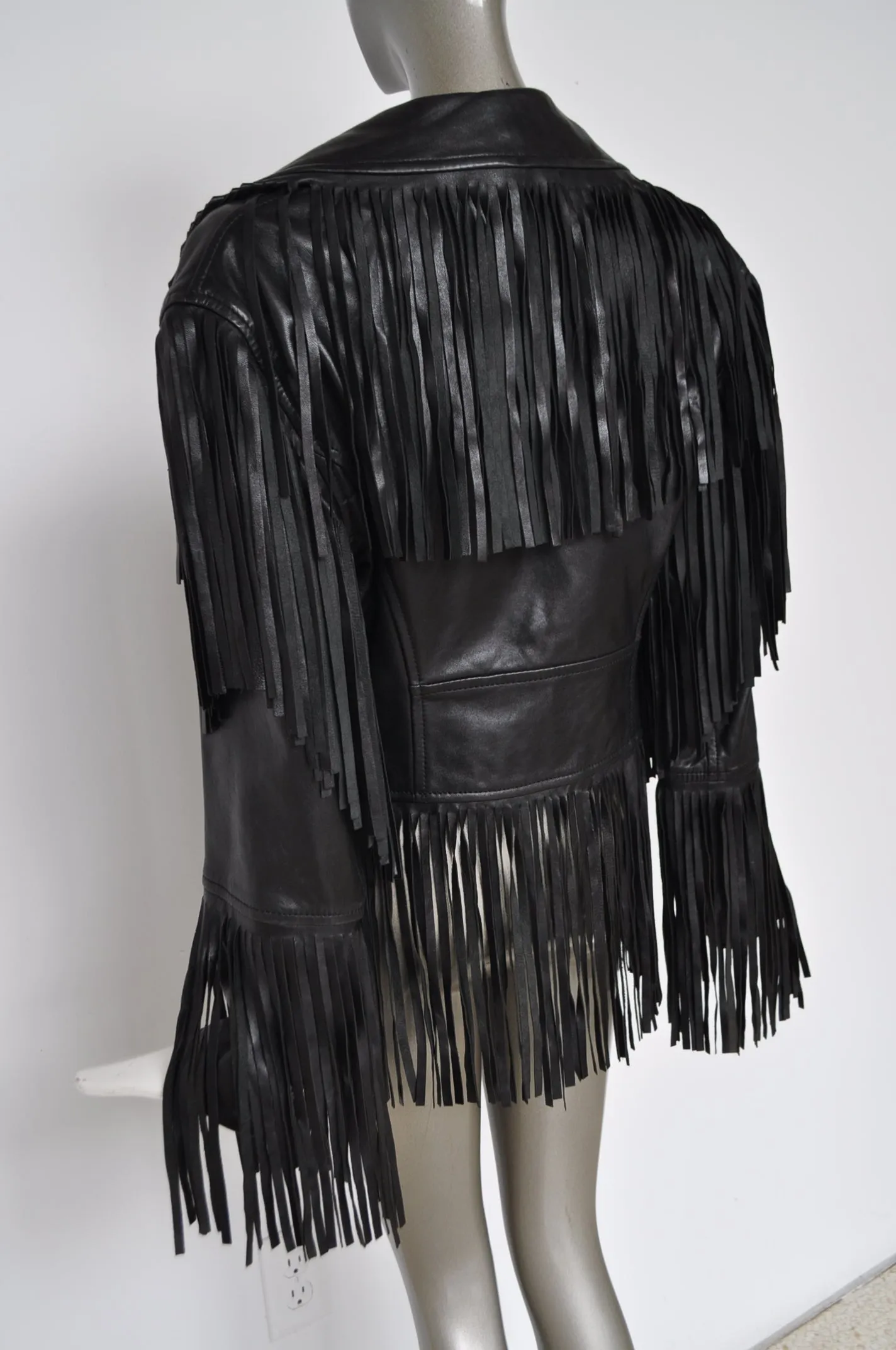 Moschino fringed leather jacket from 1992 Cheap and Chic