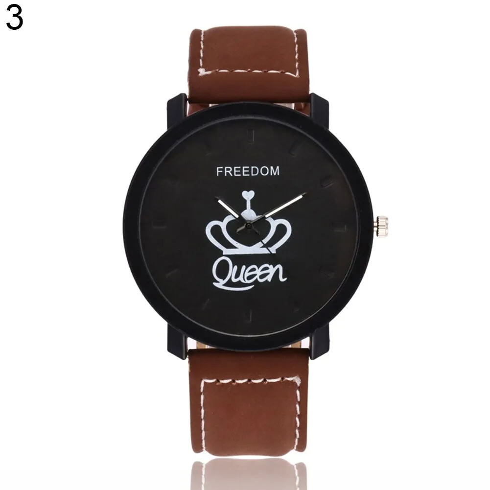 New Couples Watch | King & Queen Leather Quartz Watch