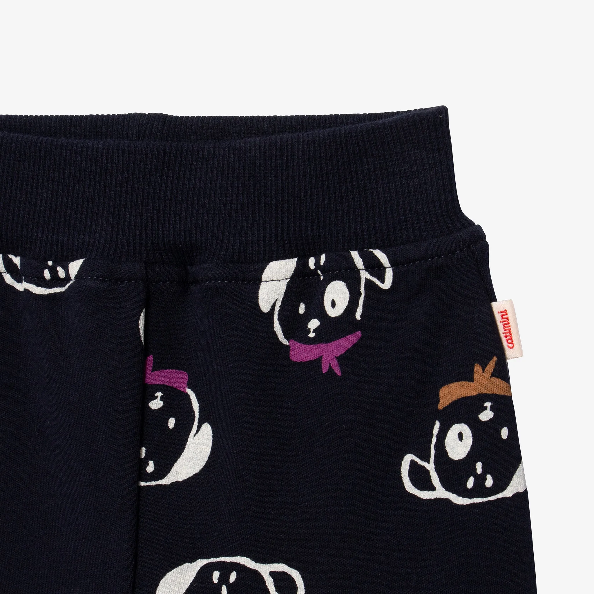 Newborn boys' navy blue sweat pants