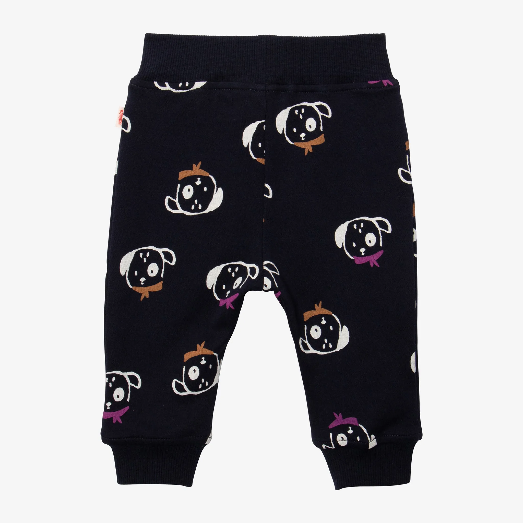 Newborn boys' navy blue sweat pants